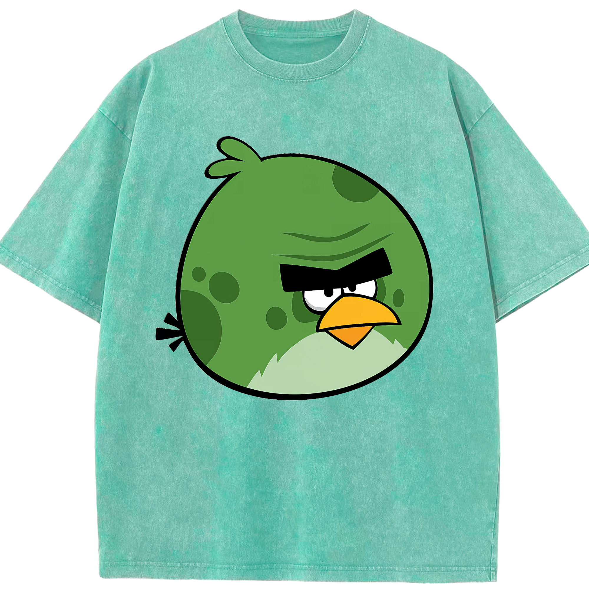 （画像用） Angry Birds アングリーバード 綿100% ヴィンテージ風 半袖Tシャツ（フロントプリント）